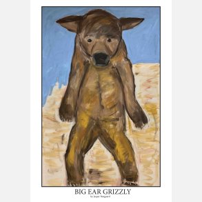 Big Ear Grizzly 100x70 cm poster