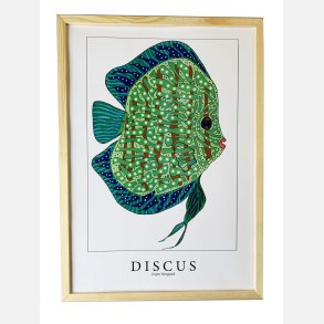 Discus  Bl/grn 43,5x31,5 cm