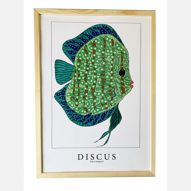 Discus  Bl/grn 43,5x31,5 cm