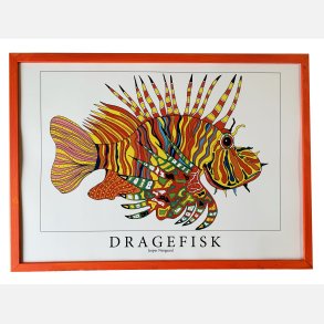 Dragefisk  rd  31,5x43,5 cm 
