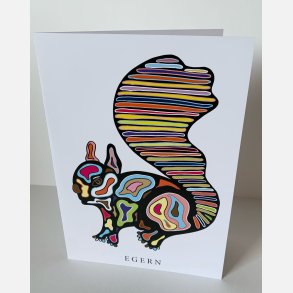 Egern   dobbeltkort 21x15 cm