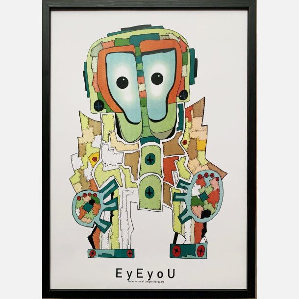 EyEyoU indrammet i sort ramme 43,5x31,5 cm