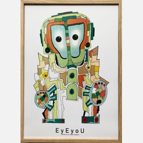 EyEyoU indrammet i eg 43,5x31,5 cm