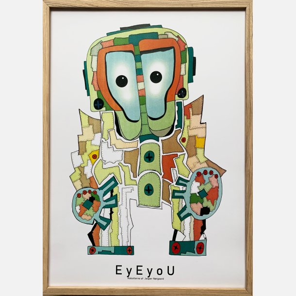 EyEyoU indrammet i eg 43,5x31,5 cm