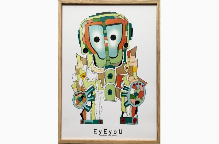 EyEyoU indrammet i eg 43,5x31,5 cm