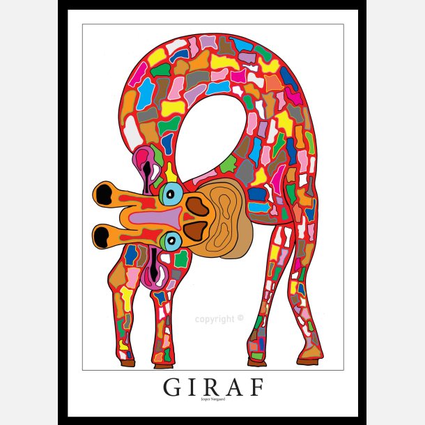 Giraf 70x50 cm