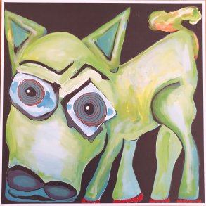 Green Dog Revolution 40x40 cm