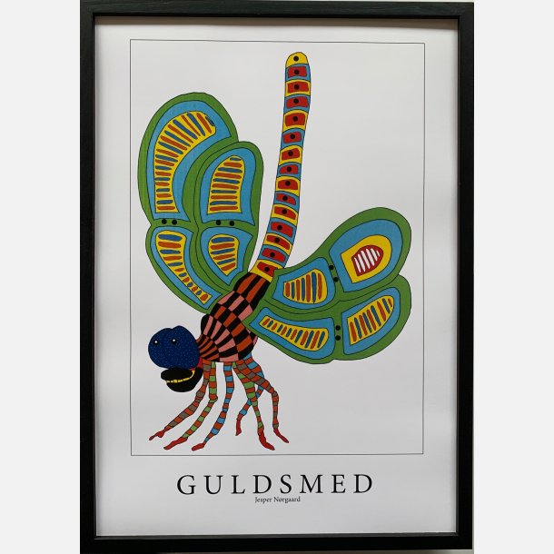 Guldsmed   bl/grn  43,5x31,5 cm