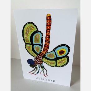 Guldsmed   dobbeltkort 21x15 cm