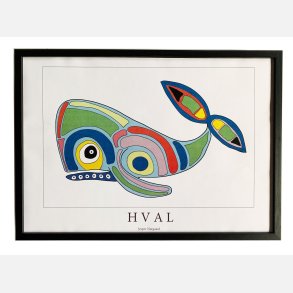 Hval  31,5x43,5 cm