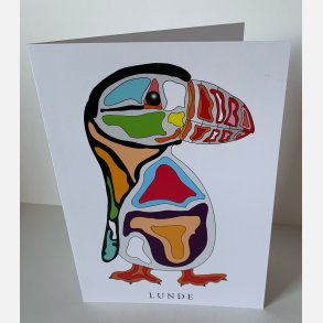 Lunde (hvid)   dobbeltkort 21x15 cm