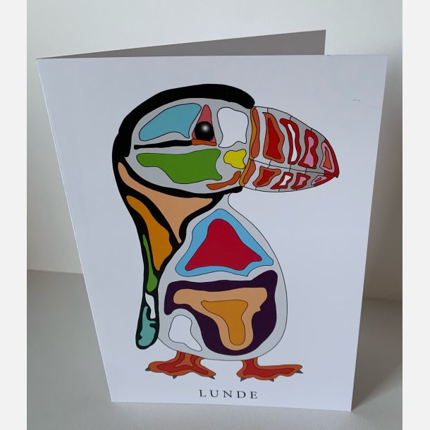 Lunde (hvid)   dobbeltkort 21x15 cm