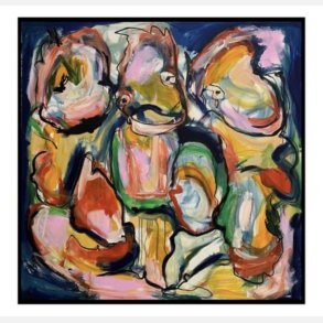 Some of your blinding lights  120x120 cm