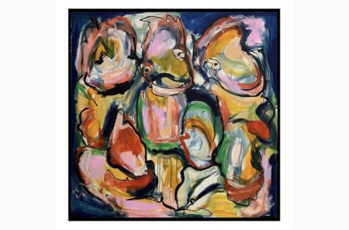 Some of your blinding lights  120x120 cm