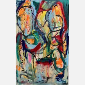 Bare elsk mig, kys mig  160x100 cm