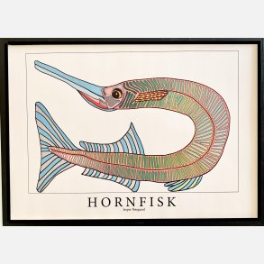 Hornfisk  31,5x43,5 cm