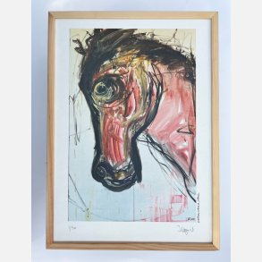 Dragur - 43,5x31,5 cm  indrammet i fyrtr