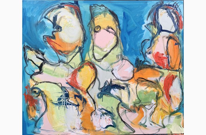 The longest journey is in the blood  100x120 cm  