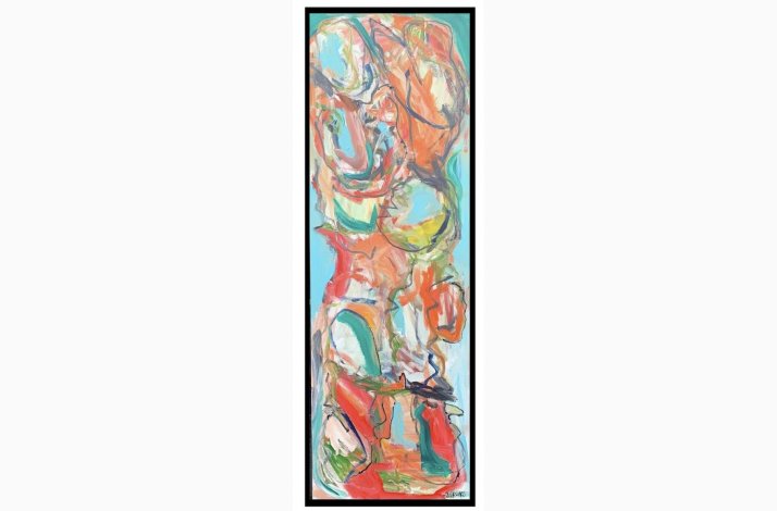 Togetherness on a String 150x50 cm cm  maleri / original