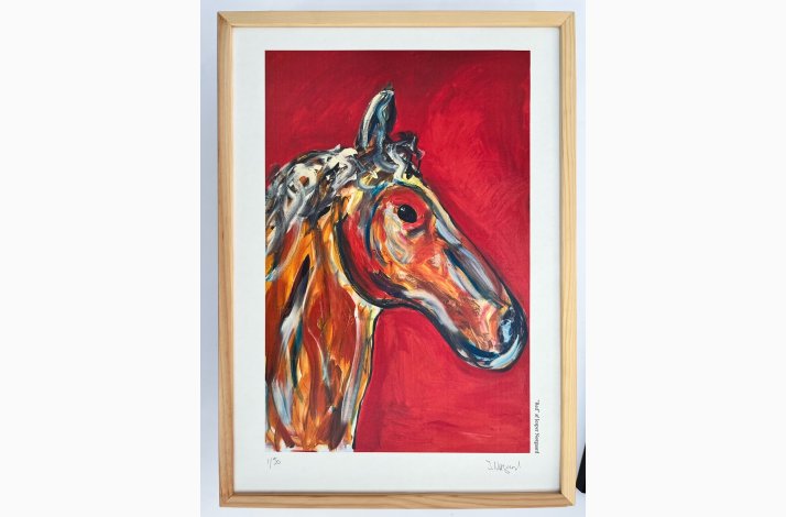 Red - 43,5x31,5 cm  indrammet i fyrtr