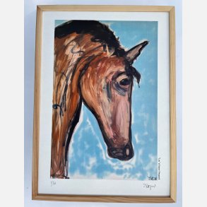 Lou - 43,5x31,5 cm  indrammet i fyrtr