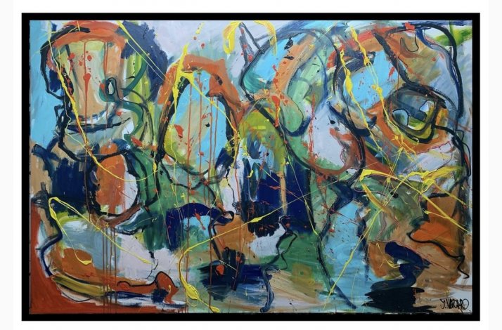 Er du Mneprinsessen?  100x150 cm  maleri / original