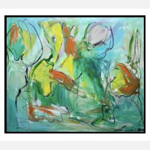 Hallo Ruby in the dust  100x120 cm