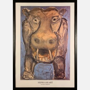 Hippo Heart 43,5x31,5 cm