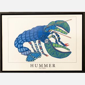 Hummer  31,5x43,5 cm  Bl