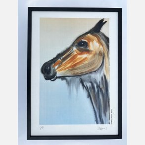 Sheela - 43,5x31,5 cm  indrammet i sort trramme