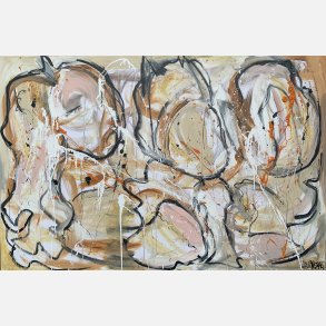 The search for Orange 100x150 cm (solgt)