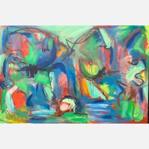 Find me in the forrest (100x150 cm)