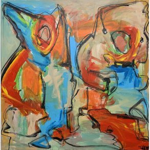 I et jeblik 90x90 cm