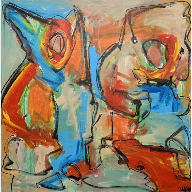 I et jeblik 90x90 cm
