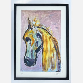 Sallie - 43,5x31,5 cm  indrammet i sort trramme