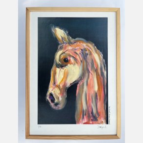 My Friend  43,5x31,5 cm indrammet i fyrtrsramme