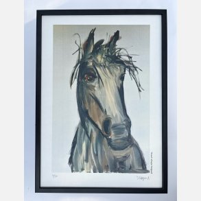 Proud  43,5x31,5 cm  indrammet i sort trramme