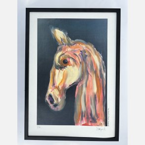 My Friend  43,5x31,5 cm indrammet i sort trramme