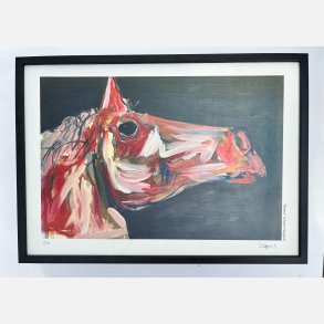 Sleipner - 31,5x43,5 cm  indrammet i sort trramme