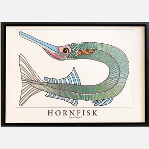 Hornfisk  31,5x43,5 cm