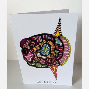 Klumpfisk  dobbeltkort 21x15 cm