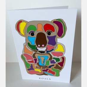 Koala   dobbeltkort 21x15 cm