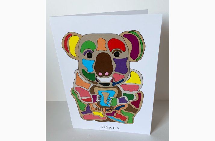 Koala   dobbeltkort 21x15 cm