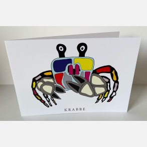 Krabbe  15x21 cm dobbeltkort