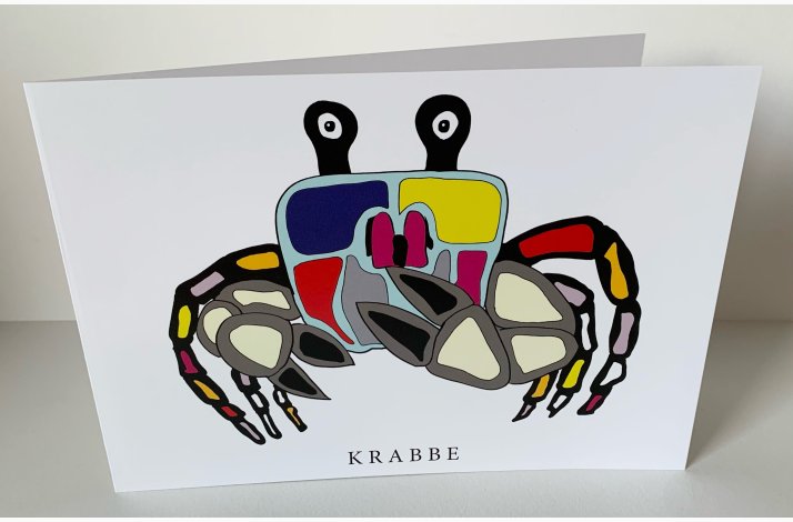 Krabbe  15x21 cm dobbeltkort