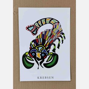 Krebsen  sort   21x15 cm (22. juni - 22. juli)