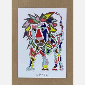 Lven  hvid   21x15 cm   (23. juli - 22. august) 