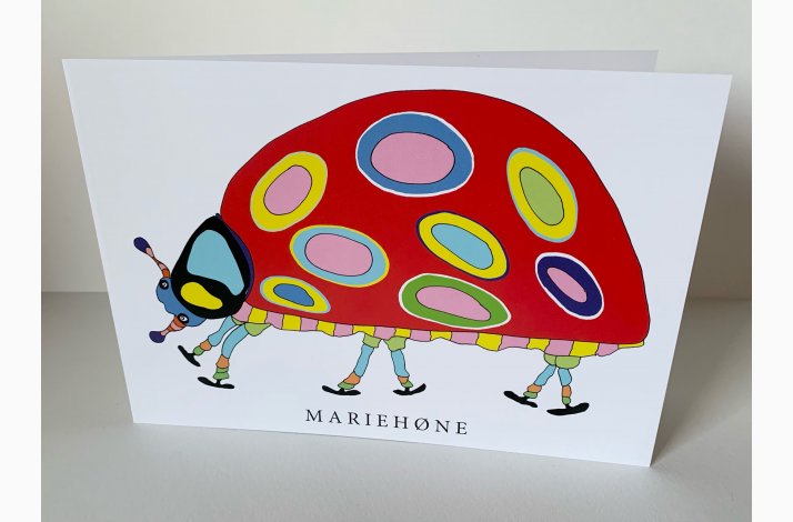 Mariehne  15x21 cm dobbeltkort