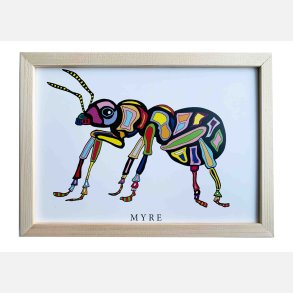 Myre 16,5x22,5 cm indrammet i fyrtr