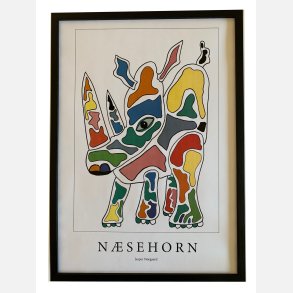 Nsehorn  hvid 43,5x31,5 cm